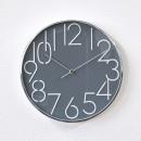 SPICE EDGE 壁掛け時計 STYLISH グレー 30cm ウォールクロック