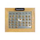 SPICE 壁掛けストーン万年カレンダー ステーショナリー 石 おしゃれ 幅505