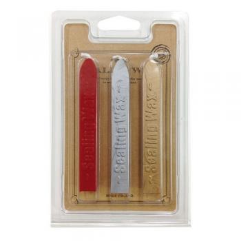 SPICE CIELO シーリングワックススティック3色セット 赤/銀/金 2個セット 高さ20