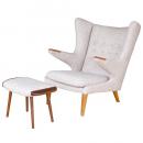 wegner style papa bear chair 椅子 チェア おしゃれ ベージュ 高さ96