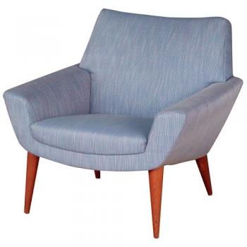 blue low lounge chair 椅子 チェア ヴィンテージ ブルー 北欧 高さ77