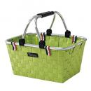 SPICE バカンス トリコロールバスケット グリーン 2個セット ピクニック 幅41.5