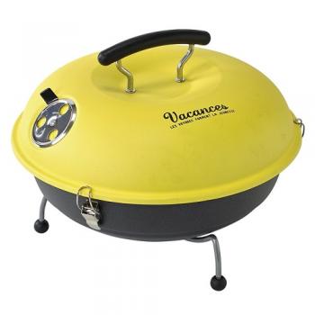 SPICE バカンス ラウンドBBQ&スモークコンロ イエロー バーベキュー 直径36.5