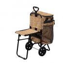 SPICE バカンス イス付きクーラートロリーバッグ パニエ ピクニック カート 高さ40