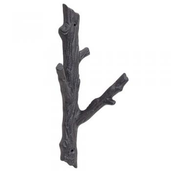 SPICE FOUNDER アイアンブランチダブルフック ブラック Lサイズ 2個セット 高さ29