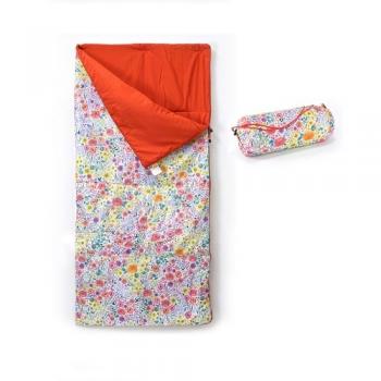 SPICE キッズシュラフ 寝袋 フラワー アウトドア用品 花柄 ピンク 長さ160