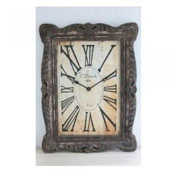 レクトフレームクロック アンティーク調 壁掛け 時計 電池 おしゃれ ノスタルジック カントリー