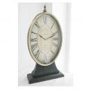 オーバル スタンドクロック 置き時計 電池 おしゃれ アンティーク調 ヨーロピアン