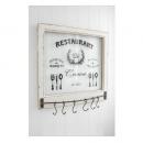 ガラスフレーム クラウン アンティーク調 壁掛け フック ハンガー ウォールアート