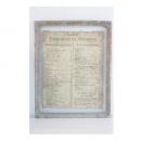 サックス リスト・ガラスフレーム アンティーク調 壁掛け 青 ウォールアート