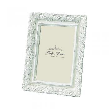 SPICE Elegant deco フォトフレーム エレガントリーフ ホワイト2個セット 高さ20