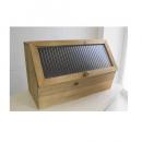 ラスティ ストレージケース アンティーク調 おしゃれ 茶 収納 ディスプレイ 木製 ガラス