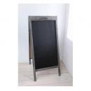 ボースサイド サインボード 黒板 ディスプレイ お知らせ 店頭 木製 両面 シンプル アンティーク調