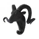 SPICE SHABBYCHIC アニマルウォールデコフック ヤギ ブラック 長さ22.5