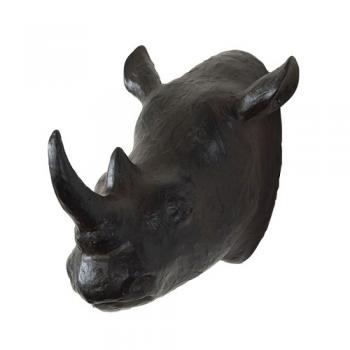 SPICE SHABBYCHIC アニマルウォールデコオブジェ サイ ブラック 長さ14.5