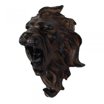 SPICE SHABBYCHIC アニマルウォールデコフック ライオン ブラック 長さ25