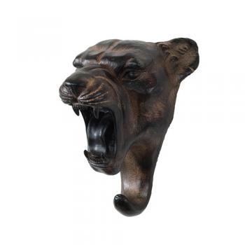 SPICE SHABBYCHIC アニマルウォールデコフック レオパード ブラック 長さ21