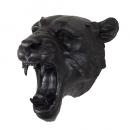 SPICE SHABBYCHIC アニマルウォールデコオブジェ ライオネス ブラック 長さ31