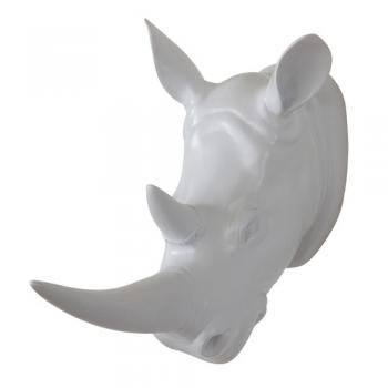 SPICE SHABBYCHIC アニマルウォールデコオブジェ サイ ホワイト 長さ24