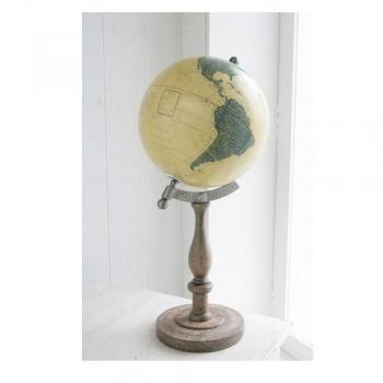 ウッドベース グローブ 地球儀 オブジェ ディスプレイ アンティーク調 ヨーロピアン