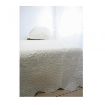 キルトカバー エクリュ ナチュラル ファブリック おしゃれ 天然素材 コットン 白 マット