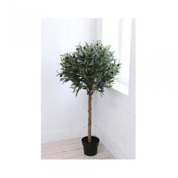 オリーブ トピアリーM イミテーション 植木 観葉植物 造花 フェイクグリーン ディスプレイ