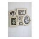 ウォール コレクションフレーム フォトフレーム 額縁 おしゃれ アンティーク調 ヨーロピアン 白