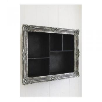 ノワール フレームドシェルフ アンティーク調 おしゃれ 整理 ディスプレイ 棚 シック 壁掛