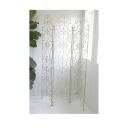 カディス フォールドスクリーン シャビー パーテーション おしゃれ 間仕切り 3連 スチール 白