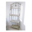 ブランシェ フラワーシェルフ シャビー 棚 ディスプレイ アイアン 整理 使いやすい 収納 3段