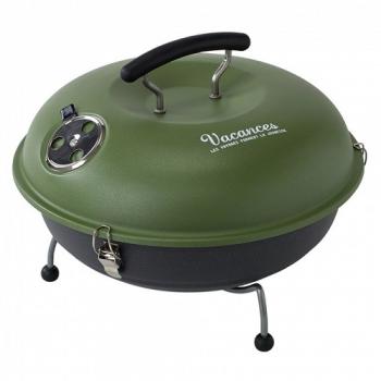 SPICE バカンス ラウンドBBQ&スモークコンロ カーキ バーベキュー 直径36.5