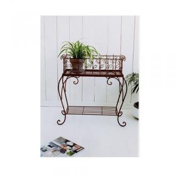 リーフ プランタースタンド 植物 ディスプレイ おしゃれ アンティーク調 シャビー かご