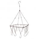 ヴィスハンギングフックスクエアIR ハンガー アンティーク アイアン ブラウン 高さ550