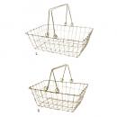 ヴィスバスケットレクタングルGD SL2個セット アイアン バスケット 幅S200 L250