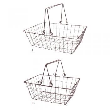 ヴィスバスケットレクタングルIR SL2個セット アイアン バスケット 幅S200 L250