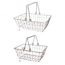 ヴィスバスケットレクタングルIR SL2個セット アイアン バスケット 幅S200 L250