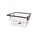 ヴィスバスケット08-IR アイアン バスケット ブラウン 幅290 かご アンティーク調 おしゃれ