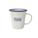 パリジャンタンブラーハンドル ホーロー ホワイト 6個セット フレンチ シンプル おしゃれ 高さ90