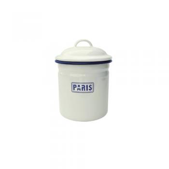 パリジャンキャニスター ホーロー ホワイト 6個セット フレンチ シンプル おしゃれ 高さ147