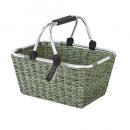 SPICE Mighty works アルミハンドルバスケット オリーブ 2個セット かご 幅40