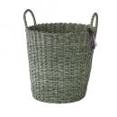 SPICE Mighty works ランドリーバスケット オリーブ かご ストロー 高さ47