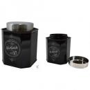 キッチンキャニスターC-BK ブラック 砂糖 SUGER 小物入れ ボトル 保存容器 カフェ 黒