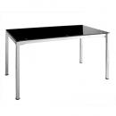 モダンデザインブラックガラスダイニング【GALLERIA】ガレリア