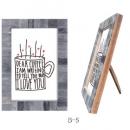 ボーンフォトフレームB-S ポストカード ディスプレイ 写真たて 北欧 卓上 おしゃれ モザイク柄