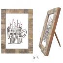 ボーンフォトフレームD-S ポストカード ディスプレイ 写真たて 北欧 卓上 おしゃれ モザイク柄