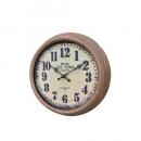 O.Fクロック06 時計 ウォールクロック ブラウン おしゃれ アンティーク調 壁掛け レトロ