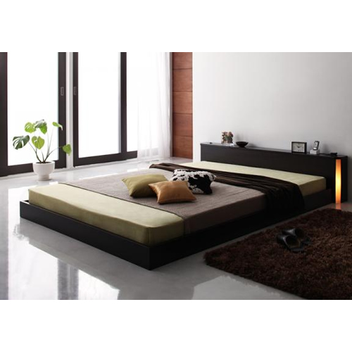 フロアベッド【Shelly】シェリー 【マルチラススーパースプリングマットレス付き】