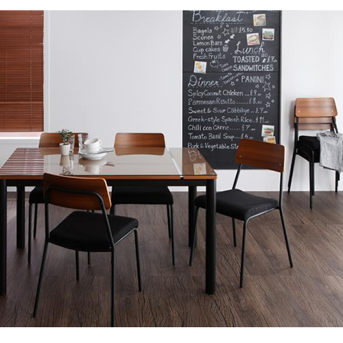 ガラス×ウッドデザイン カフェスタイルダイニング【TRUNQ】トランク