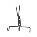 フェールアニマル3連フック アイアン 動物 壁掛け かわいい アンティークブラック