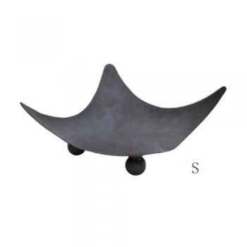 フェールサークルプレートS アイアン 皿 かわいい アンティークブラック おしゃれ シンプル